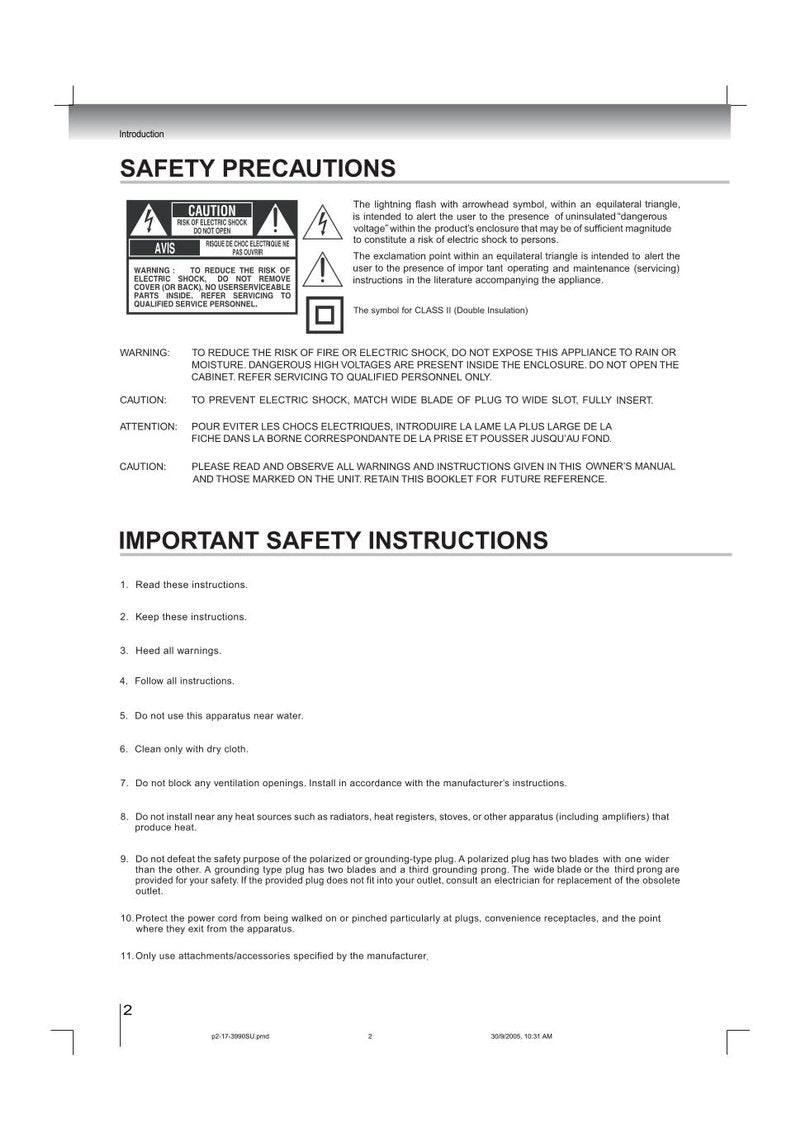 Toshiba SD3990 SD3990SC SD3990SU DVD Player Operating Manual