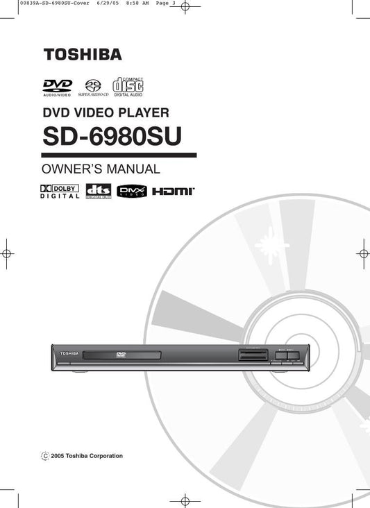 Toshiba SD6980 SD6980SU ser0201 DVD Player Operating Manual