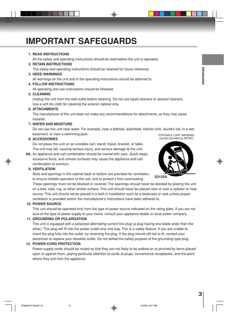 Toshiba SDv593 SDv593su Consumer Electronics Operating Manual