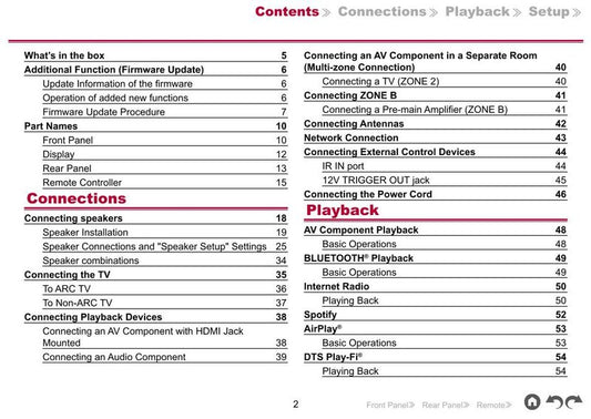 Pioneer VSXLX104 Audio/Video Receiver Operating Manual