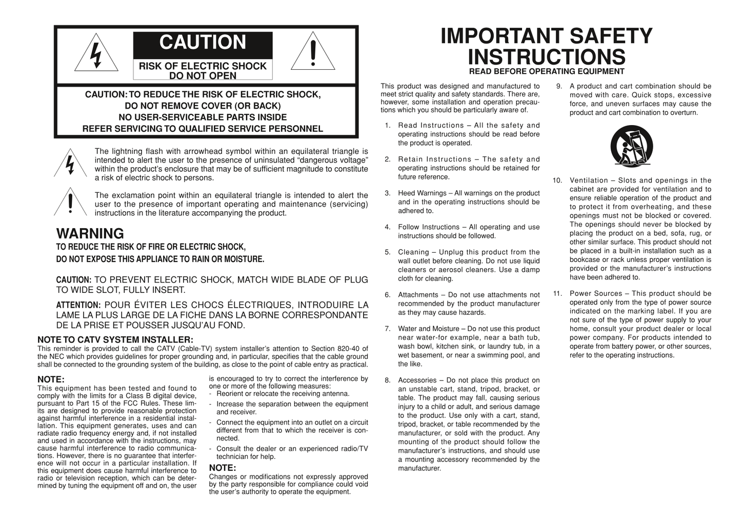 Marantz SR3001 AV Receiver Owner/ User Manual (Pages: 41)