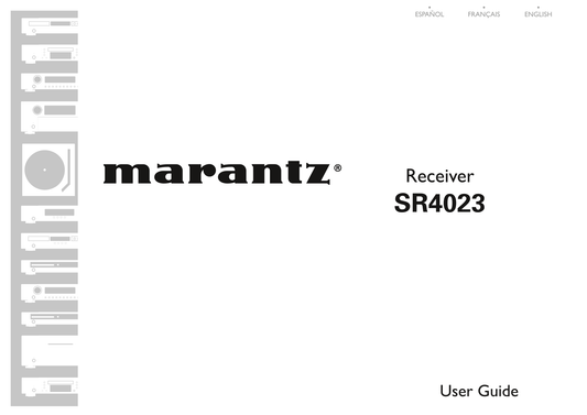 Marantz SR4023 AV Receiver Owner/ User Manual (Pages: 24)