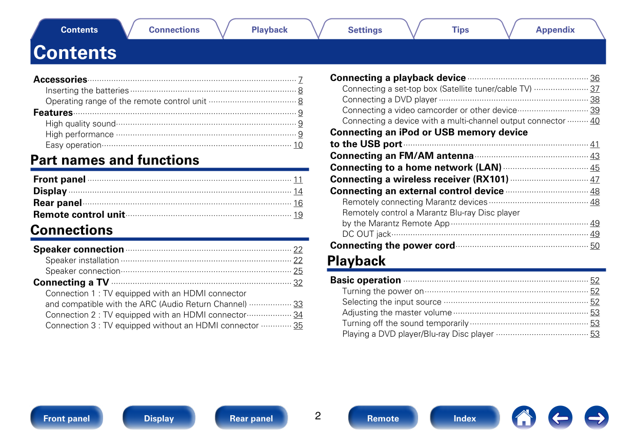 Marantz SR5008 AV Receiver Owner/ User Manual (Pages: 238)