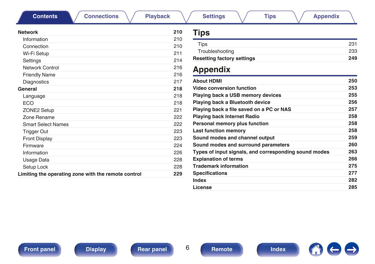 Marantz SR5011 AV Receiver Owner/ User Manual (Pages: 293)