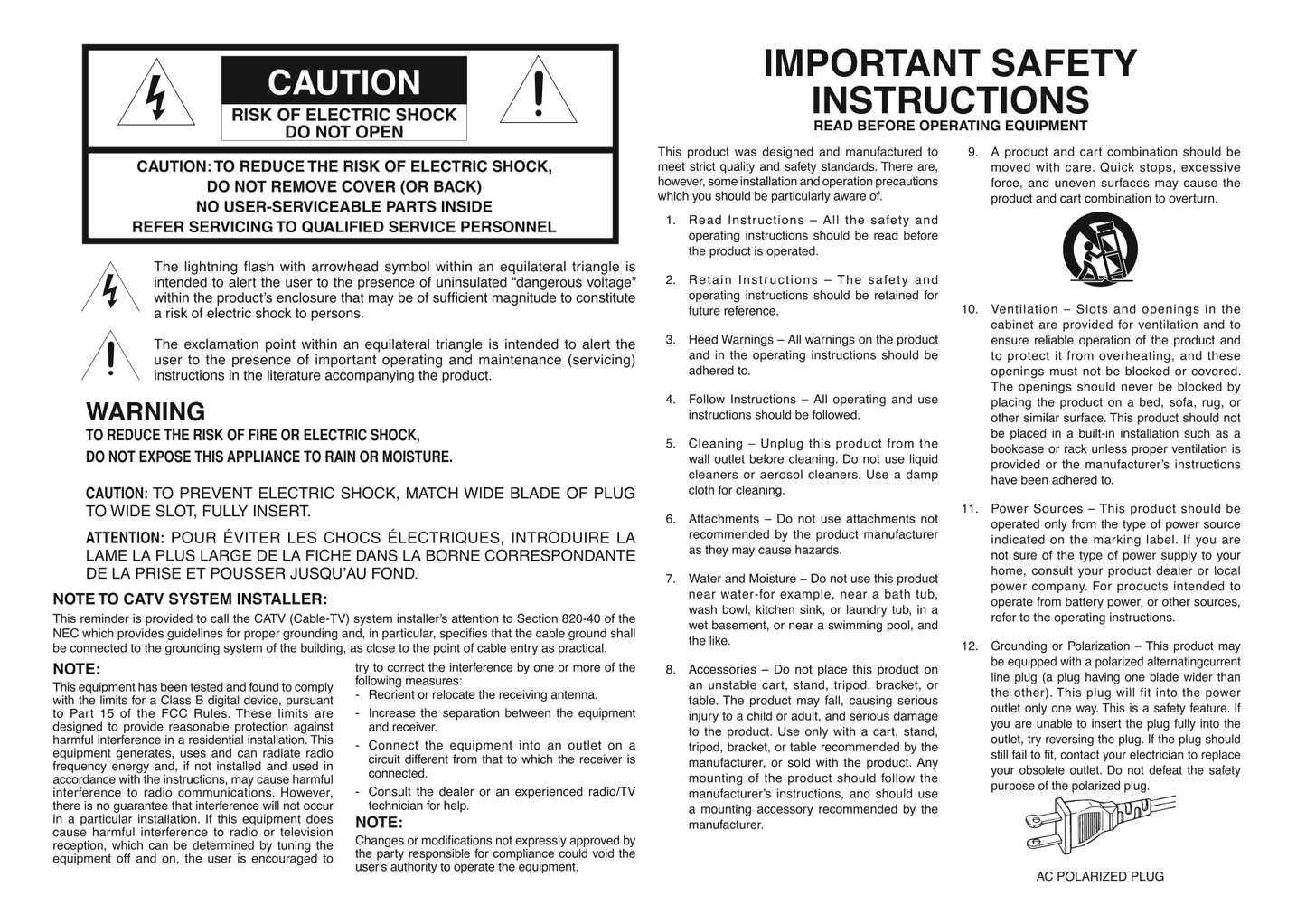 Marantz SR7002 & SR8002 AV Receiver Owner/ User Manual (Pages: 94)