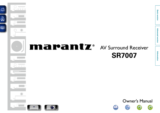 Marantz SR7007 AV Receiver Owner/ User Manual (Pages: 189)