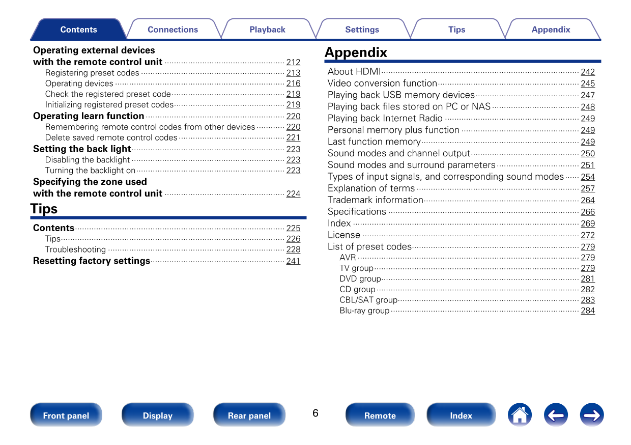Marantz SR7008 AV Receiver Owner/ User Manual (Pages: 286)