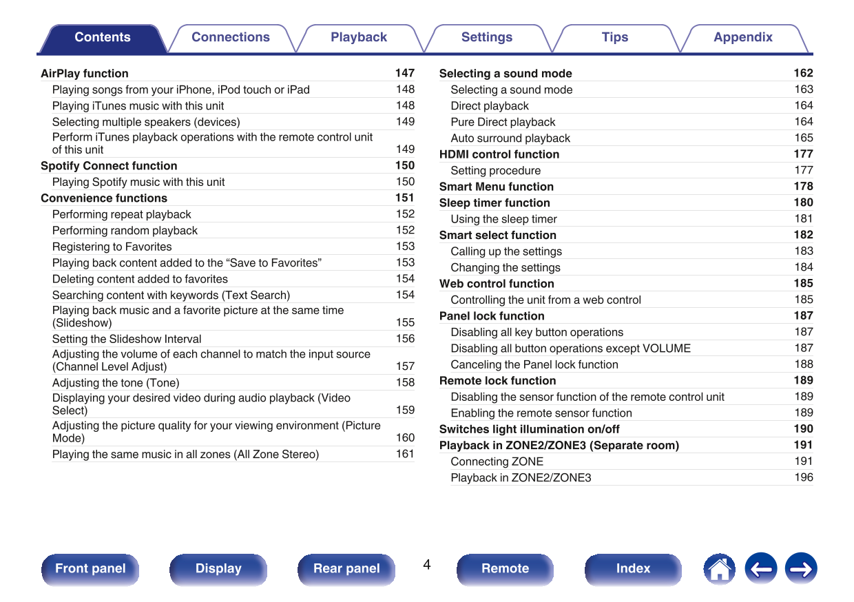 Marantz SR7010 AV Receiver Owner/ User Manual (Pages: 376)