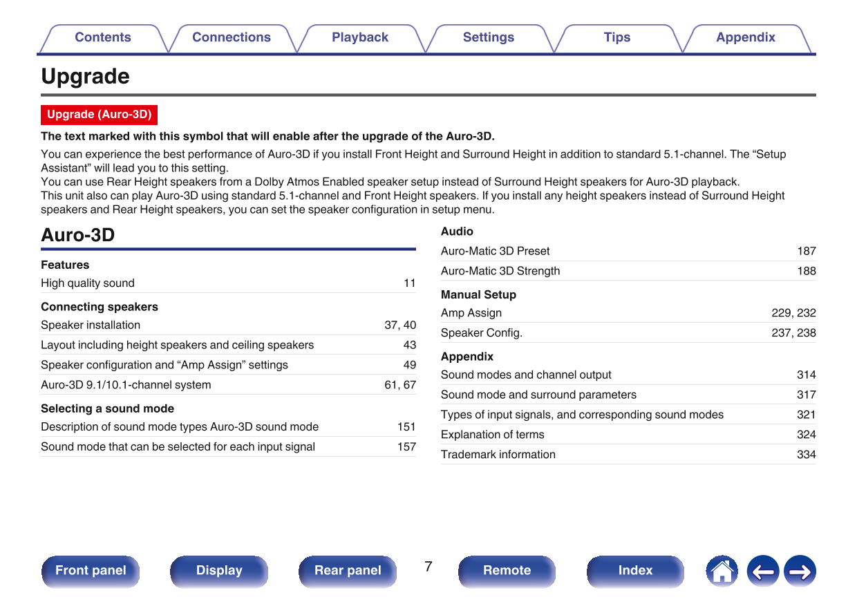 Marantz SR7011 AV Receiver Owner/ User Manual (Pages: 355)