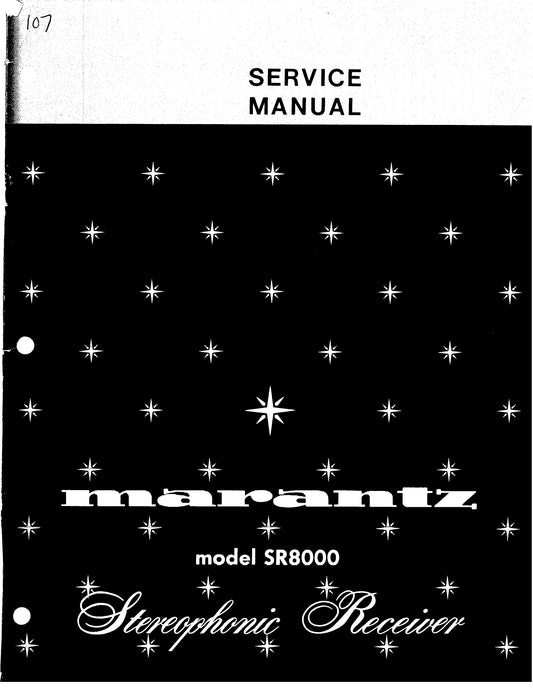 Marantz SR8000 Stereophonic Receiver Service Manual (Pages: 48)