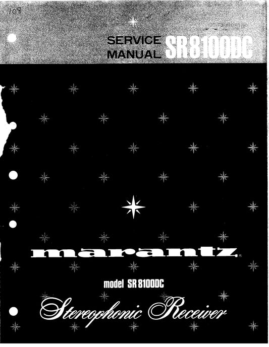 Marantz SR8100 DC Stereophonic Receiver Service Manual (Pages: 44)