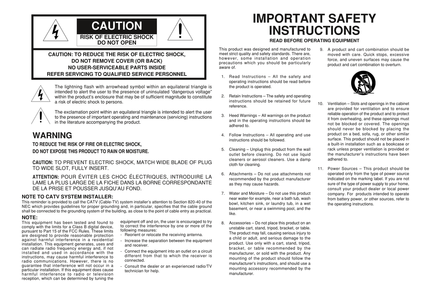 Marantz SR8500 AV Receiver Owner/ User Manual (Pages: 56)