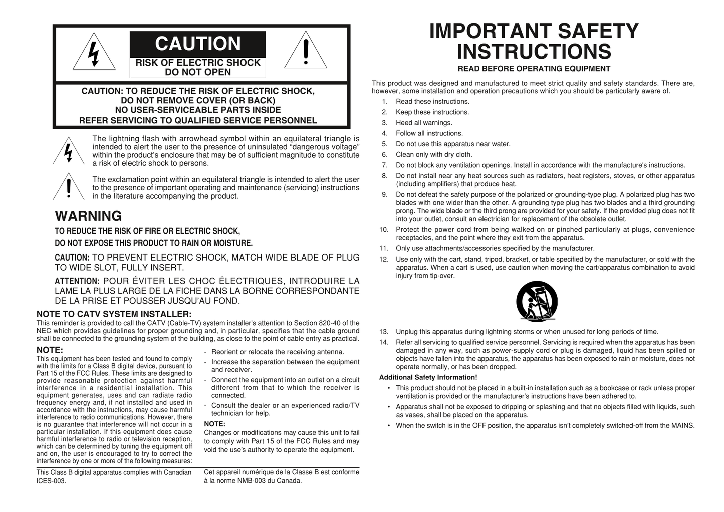 Marantz SR9600 AV Receiver Owner/ User Manual (Pages: 68)