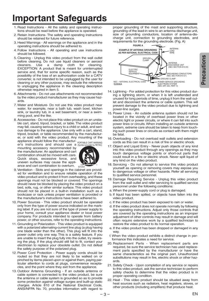 Funai SRD4900 DVD Player Operating Manual