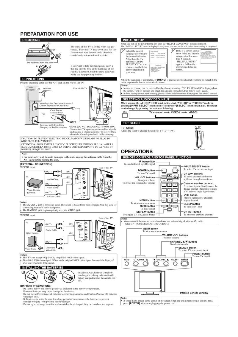 Philips SSL2006 TV Operating Manual