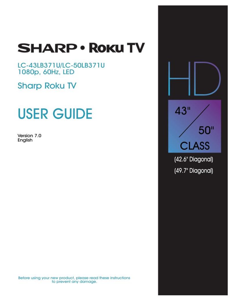 Sharp LC43LB371U LC43LB371UA LC43LB371UB TV Operating Manual