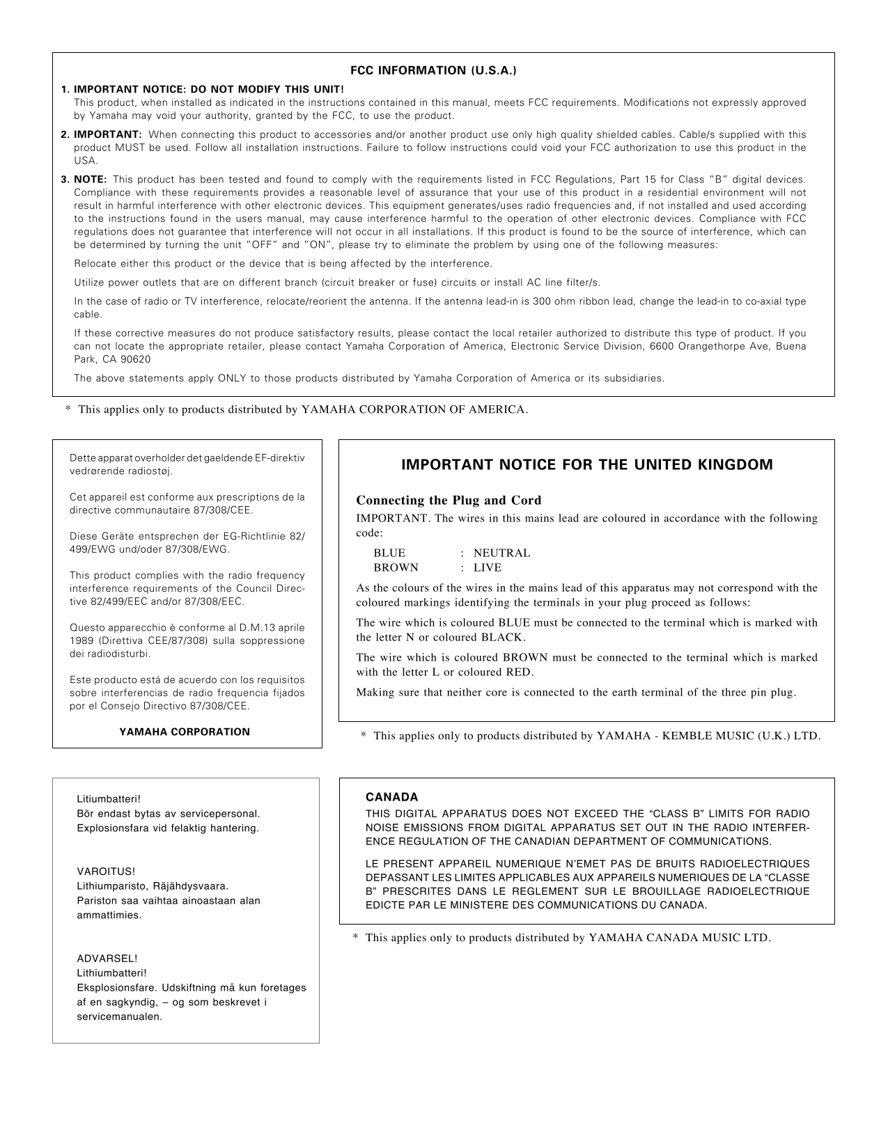 Yamaha TG500 Tone Generator Owner/ User Manual (Pages: 334)