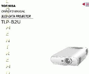 Toshiba TLPB2 TLPB2U Consumer Electronics Operating Manual