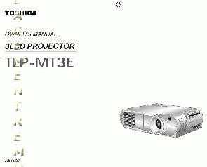 Toshiba TLPMT2 TLPMT2E TLPMT2U Projector Operating Manual