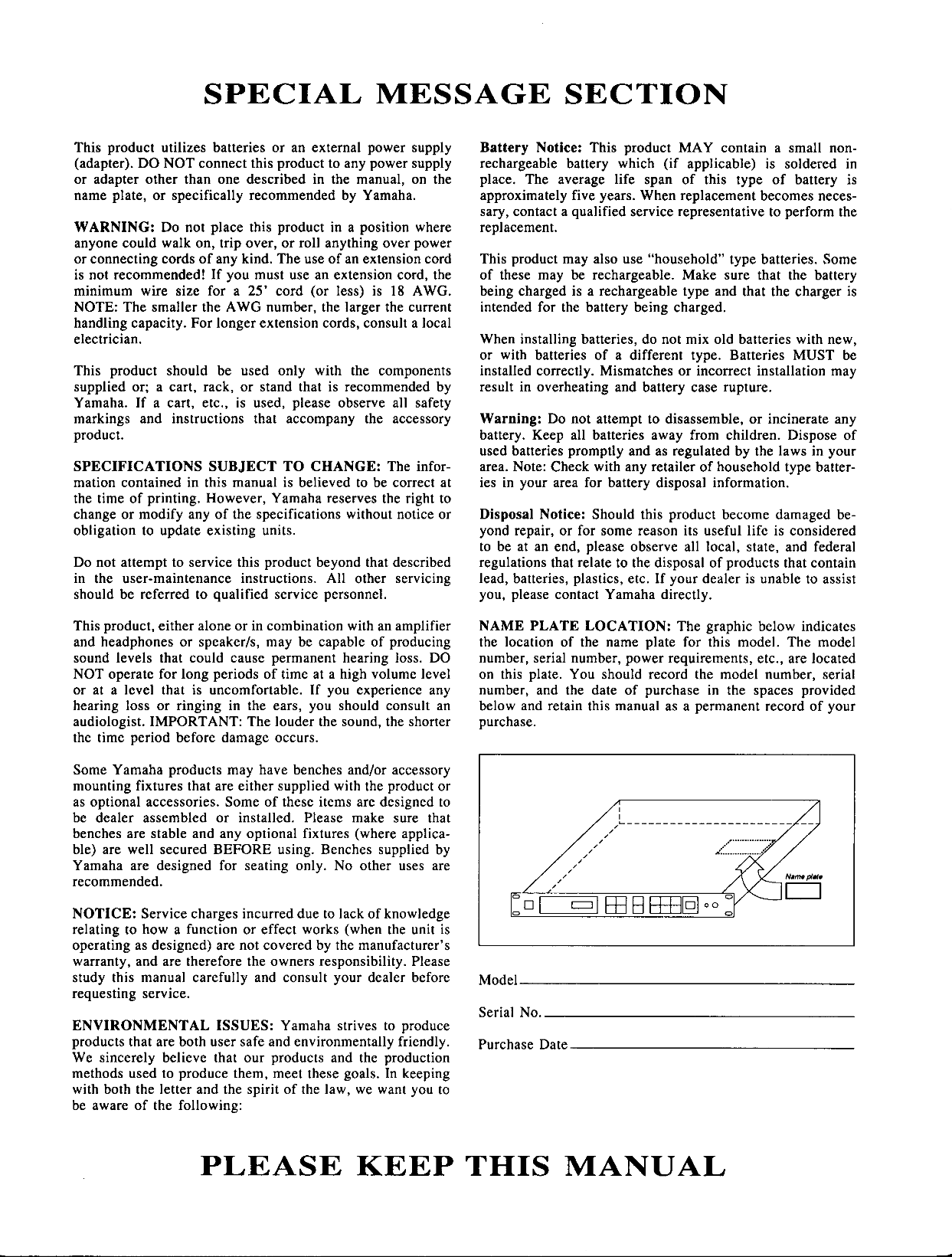 Yamaha TMX Drum Trigger Module Owner/ User Manual (Pages: 60)