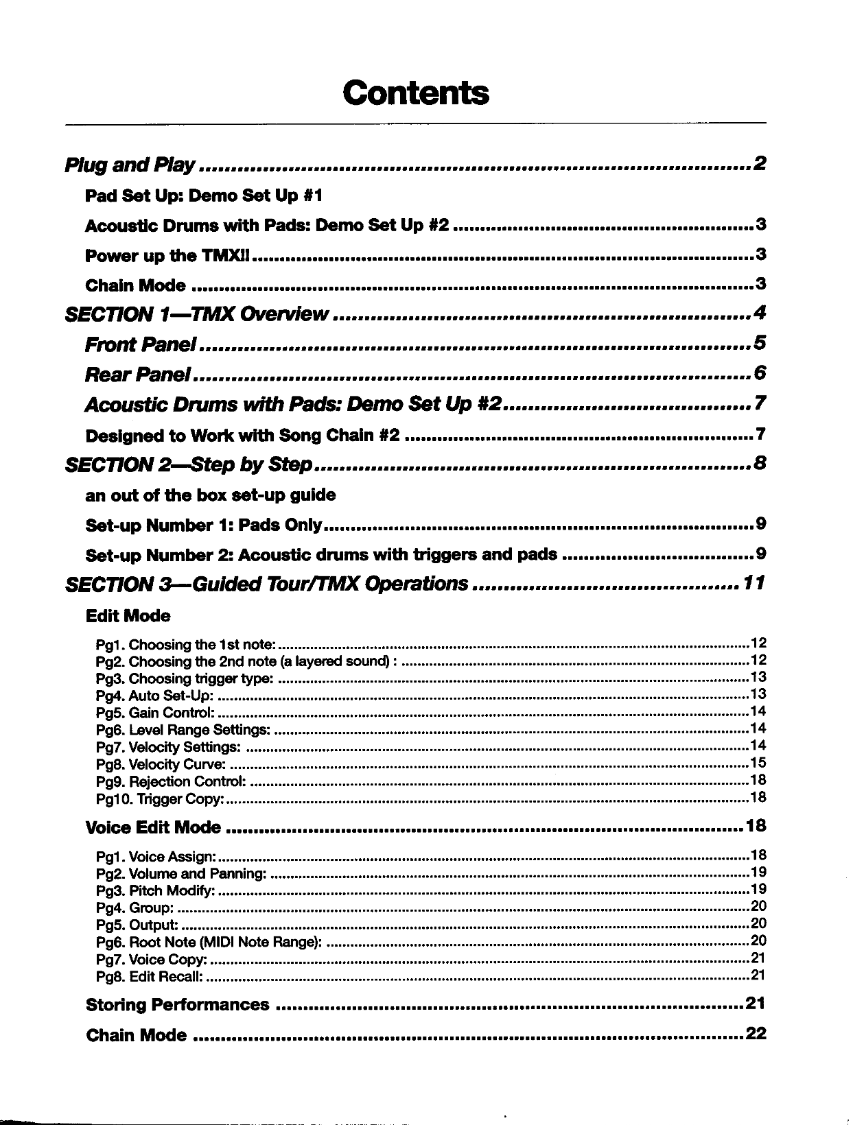 Yamaha TMX Drum Trigger Module Owner/ User Manual (Pages: 60)