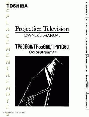 Toshiba TP50G60OM TV Operating Manual