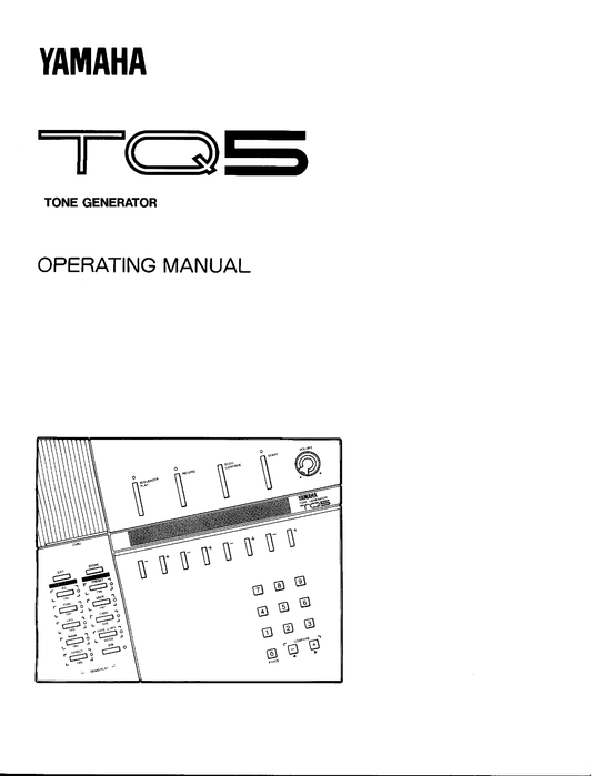 Yamaha TQ5 Tone Generator Owner/ User Manual (Pages: 66)