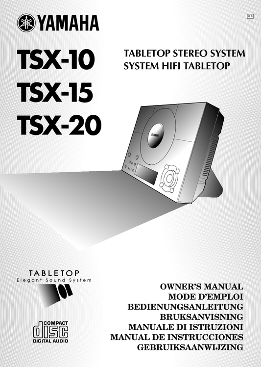 Yamaha TSX-10, TSX-15 & TSX-20 Audio System Owner's/ User Manual (Pages: 28)