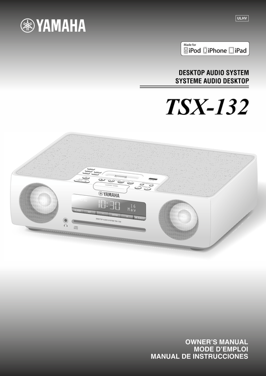 Yamaha TSX-132 Audio System Owner's/ User Manual (Pages: 68)