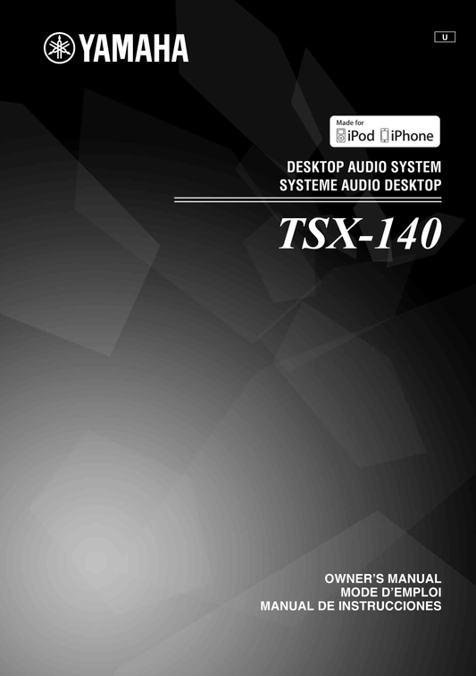 Yamaha TSX-140 Audio System Owner's/ User Manual (Pages: 22)