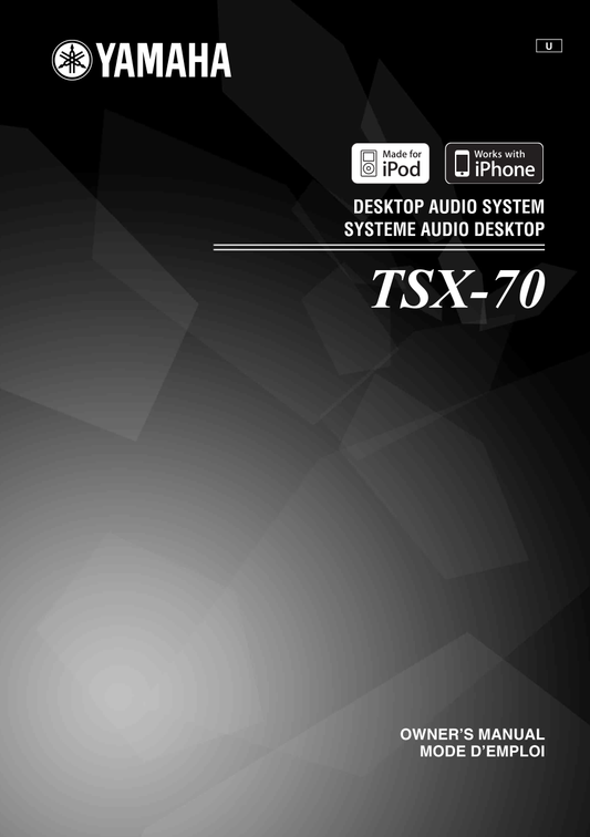 Yamaha TSX-70 Audio System Owner's/ User Manual (Pages: 14)