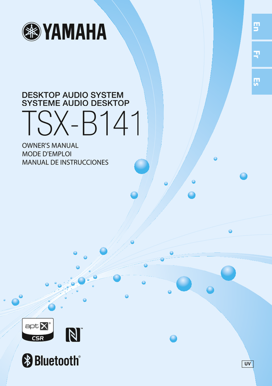 Yamaha TSX-B141 Audio System Owner's/ User Manual (Pages: 100)