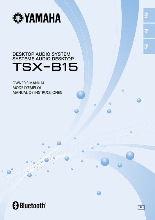 Yamaha TSX-B15 Audio System Owner's/ User Manual (Pages: 52)