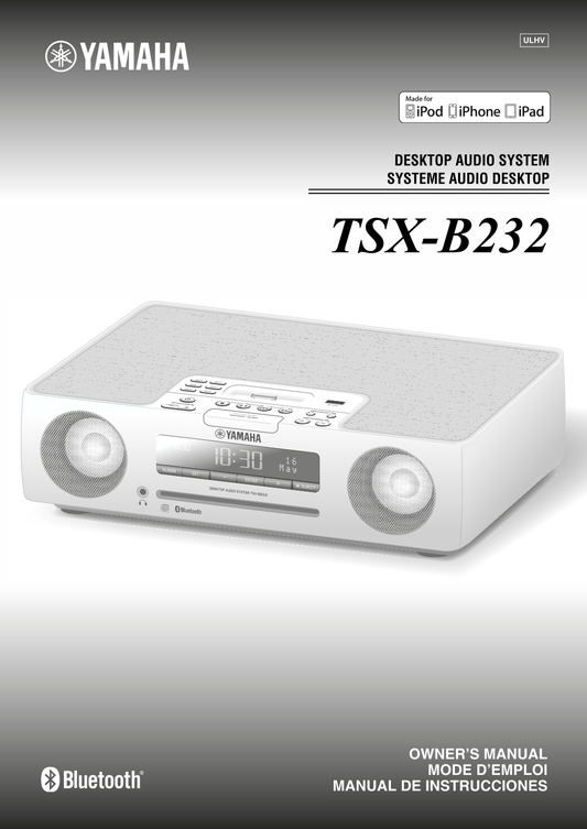 Yamaha TSX-B232 Audio System Owner's/ User Manual (Pages: 80)