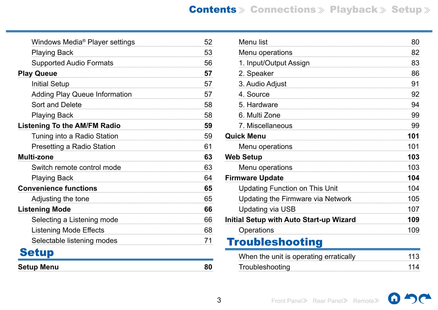 Onkyo TX-NR585 Audio Receiver Owner's/ User Manual (Pages: 128)