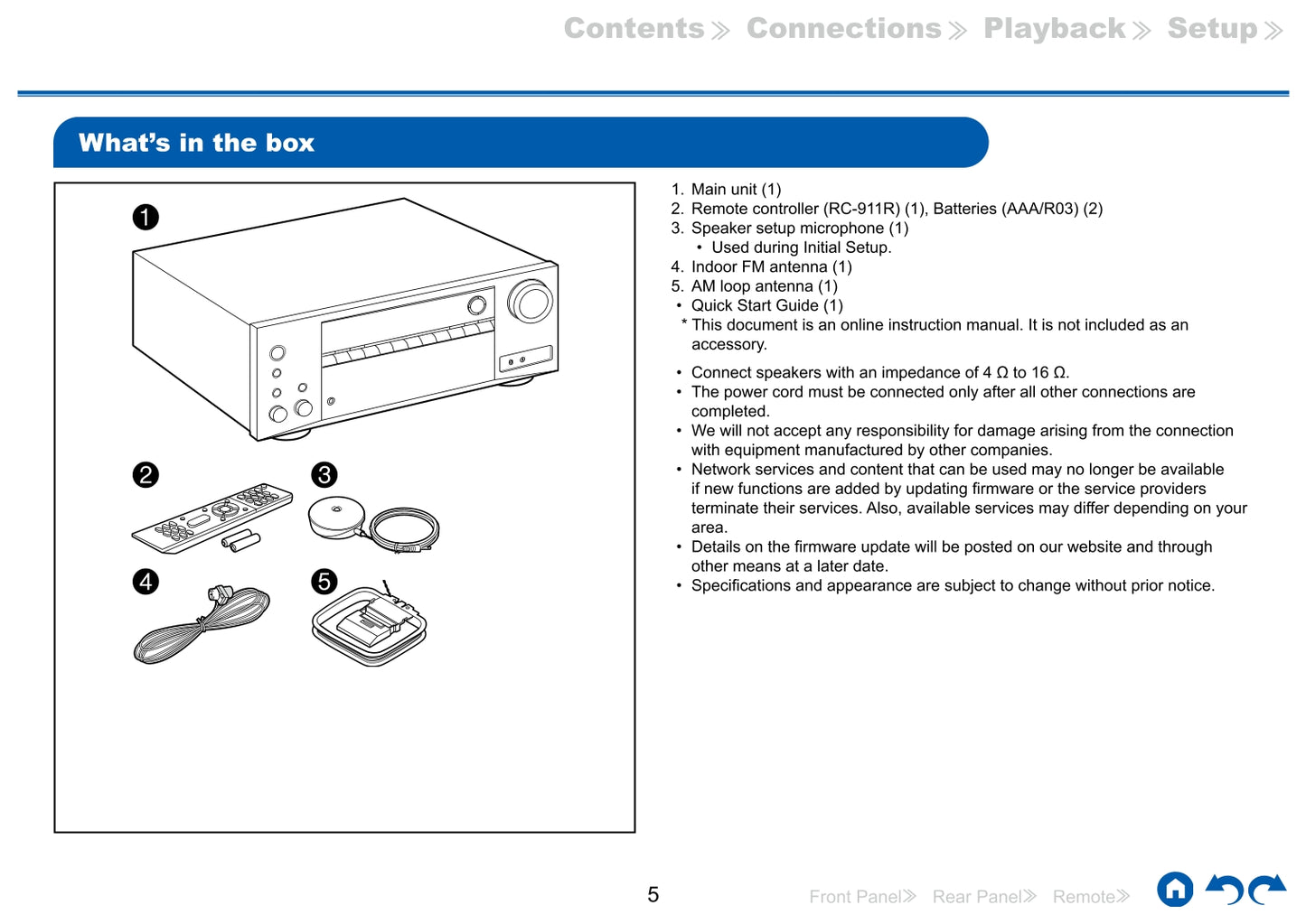 Onkyo TX-NR585 Audio Receiver Owner's/ User Manual (Pages: 128)