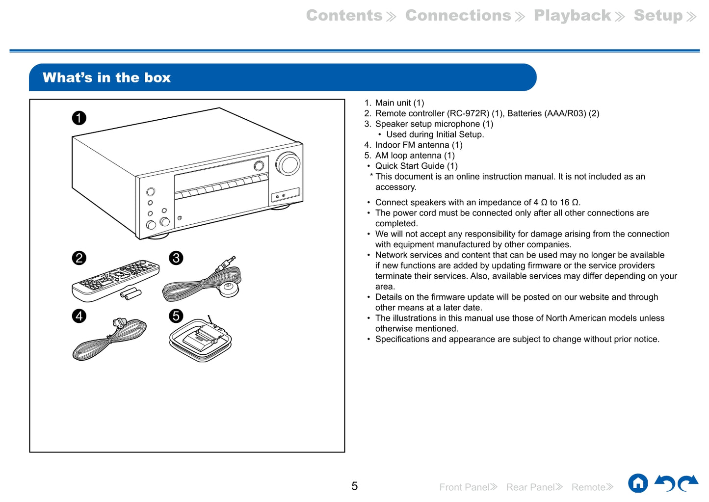 Onkyo TX-NR595 Audio Receiver Owner's/ User Manual (Pages: 148)