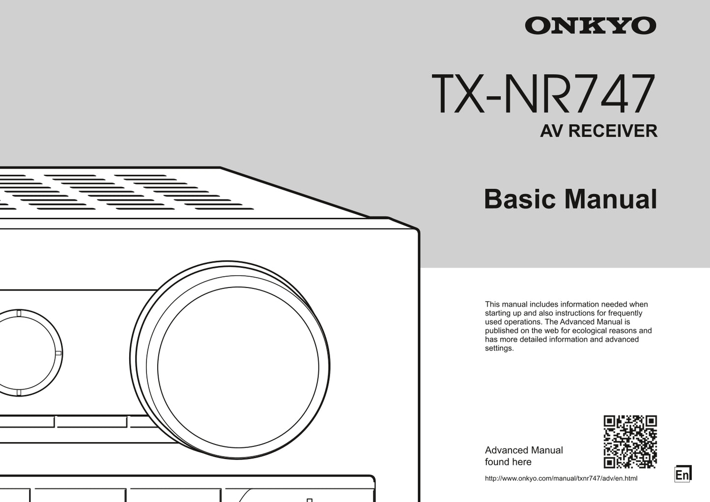 Onkyo TX-NR747 Audio Receiver Owner's/ User Manual (Pages: 32)