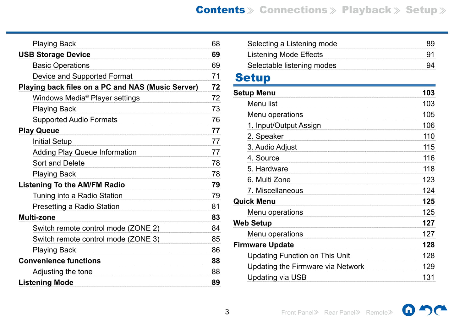 Onkyo TX-RZ630 Audio Receiver Owner's/ User Manual (Pages: 152)