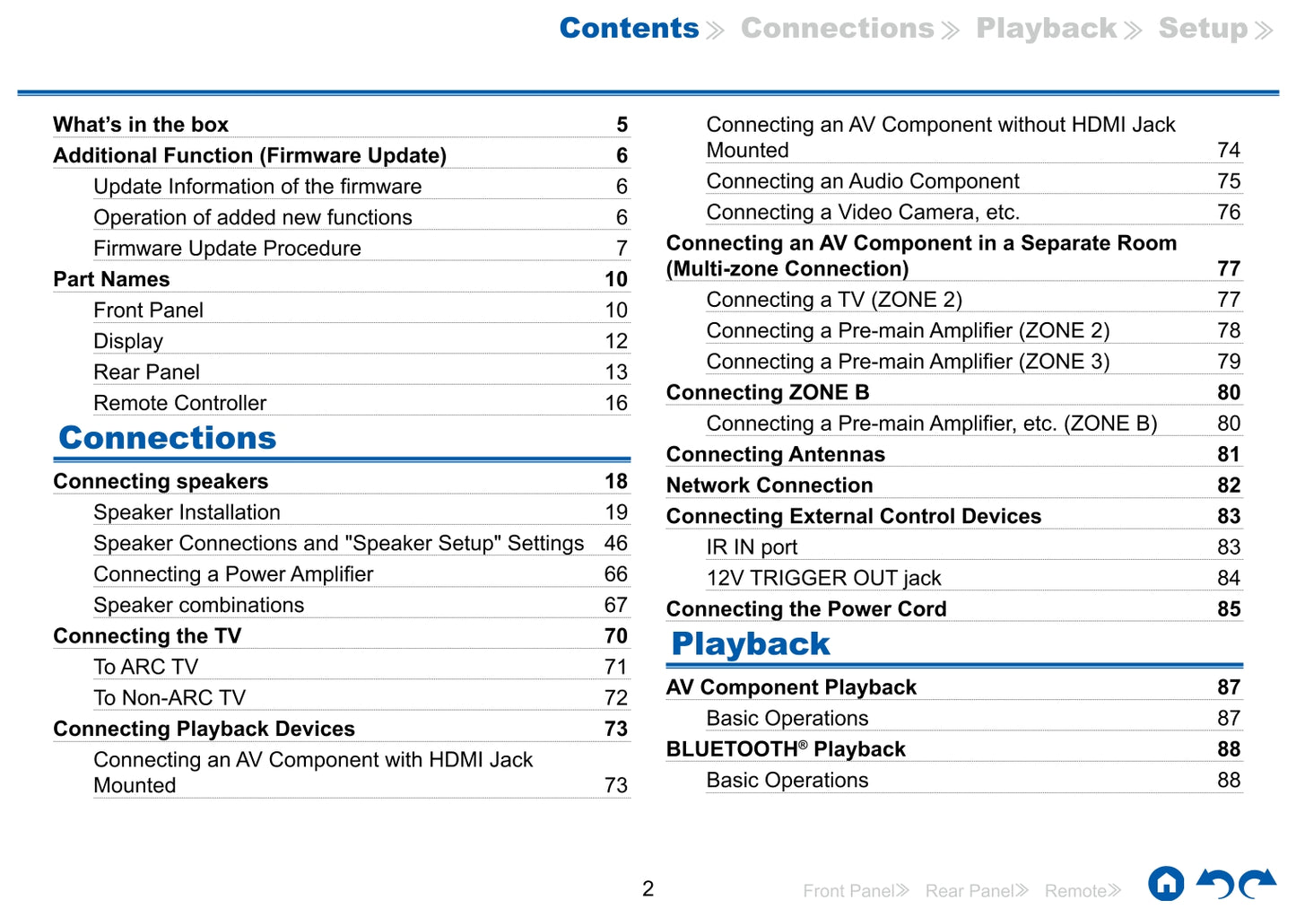 Onkyo TX-RZ740 Audio Receiver Owner's/ User Manual (Pages: 201)