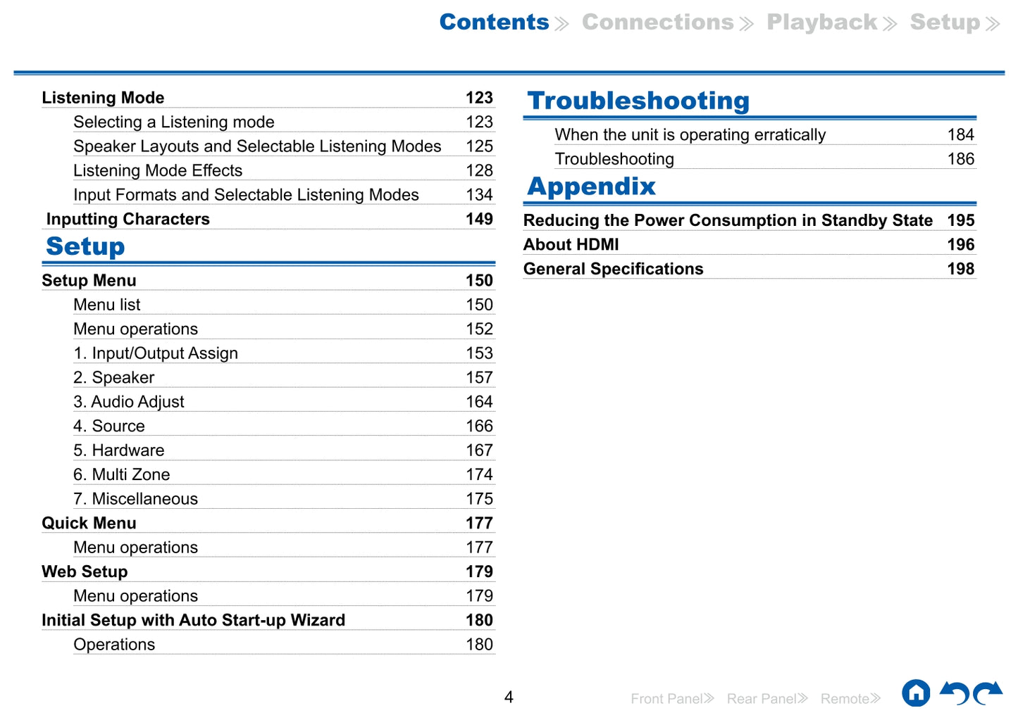 Onkyo TX-RZ740 Audio Receiver Owner's/ User Manual (Pages: 201)