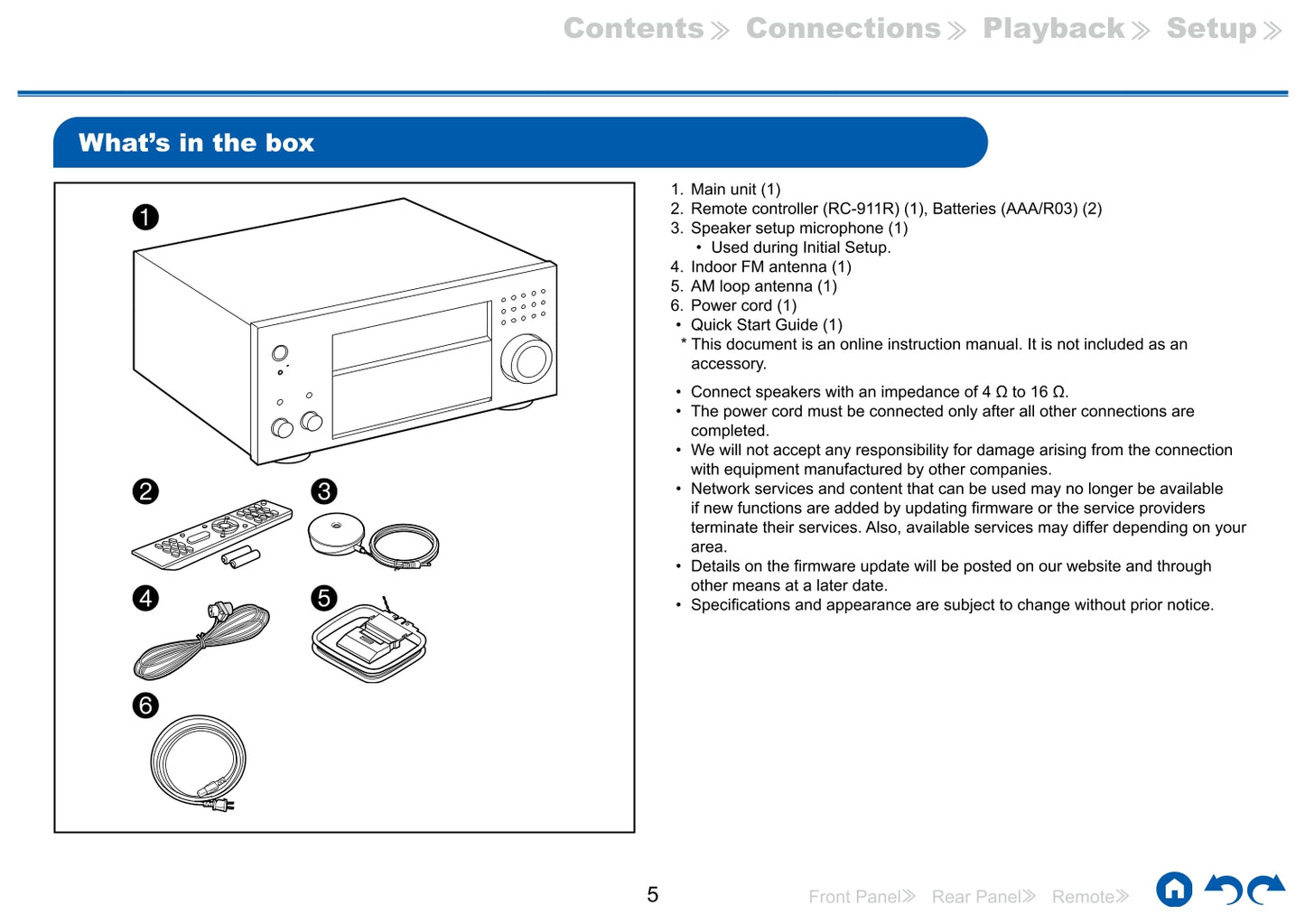 Onkyo TX-RZ830 Audio Receiver Owner's/ User Manual (Pages: 175)