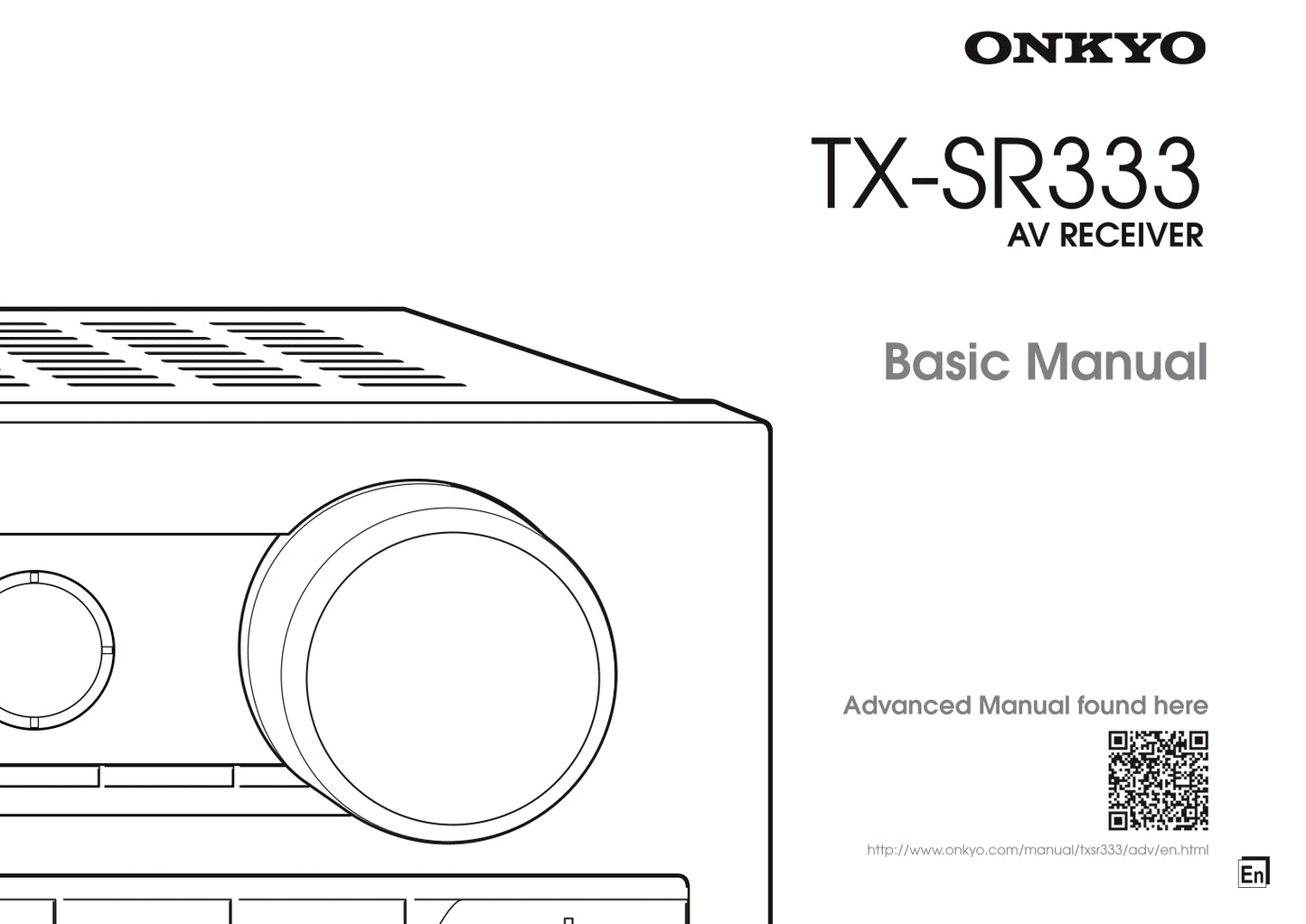 Onkyo TX-SR333 Audio Receiver Owner's/ User Manual (Pages: 20)