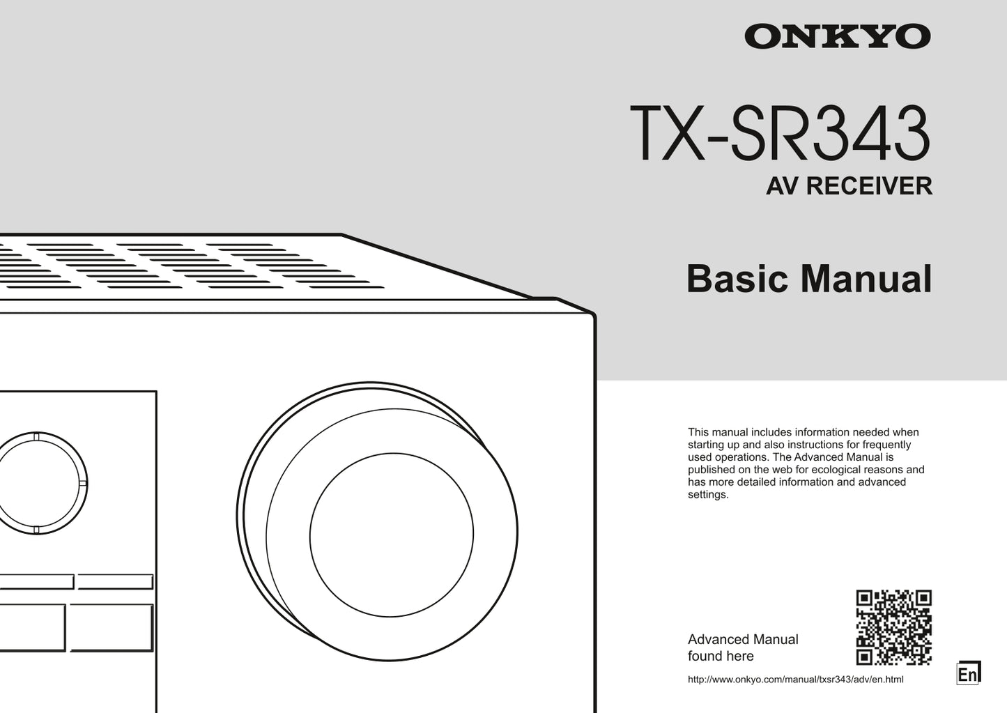 Onkyo TX-SR343 Audio Receiver Owner's/ User Manual (Pages: 20)