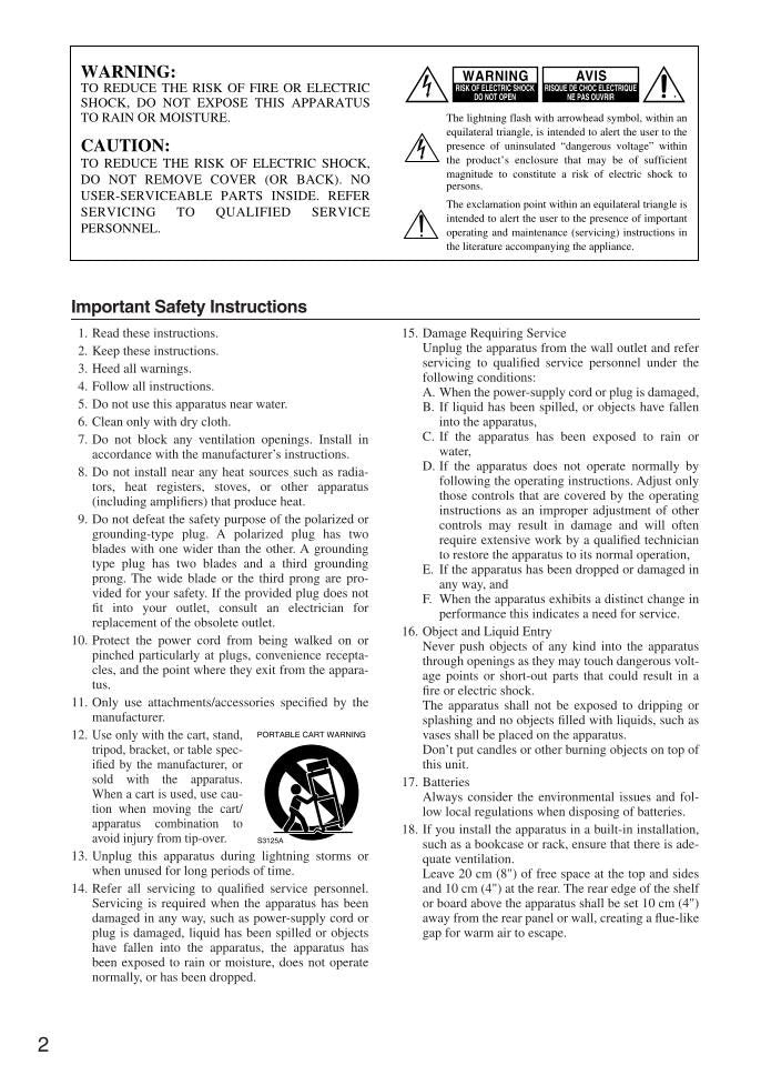 Onkyo TXSR606 Audio/Video Receiver Operating Manual