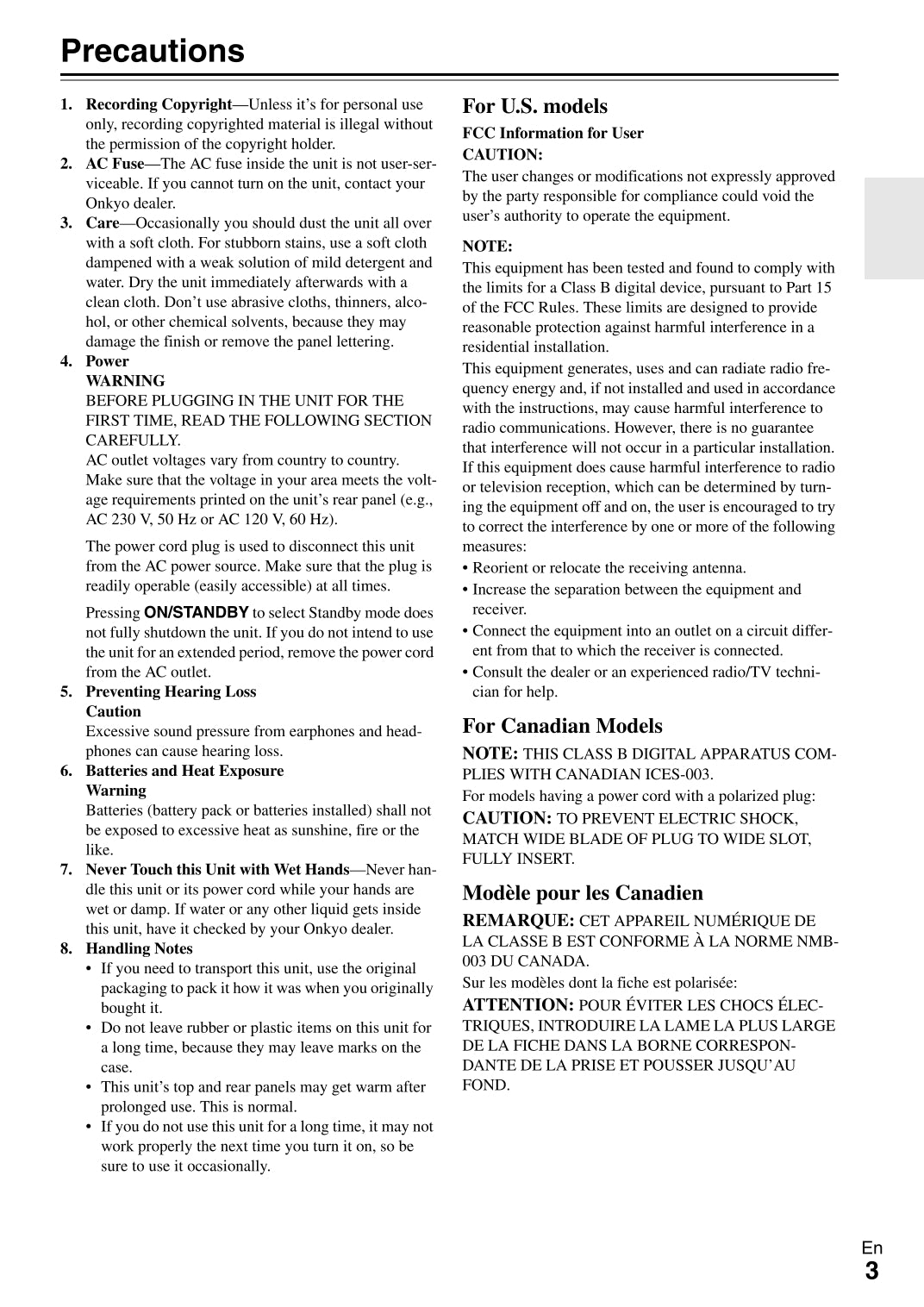 Onkyo TX-SR608 Audio Receiver Owner's/ User Manual (Pages: 76)