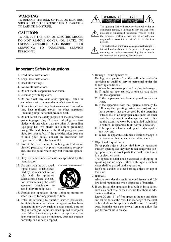 Onkyo TXSR805.TXSR875 Audio/Video Receiver Operating Manual