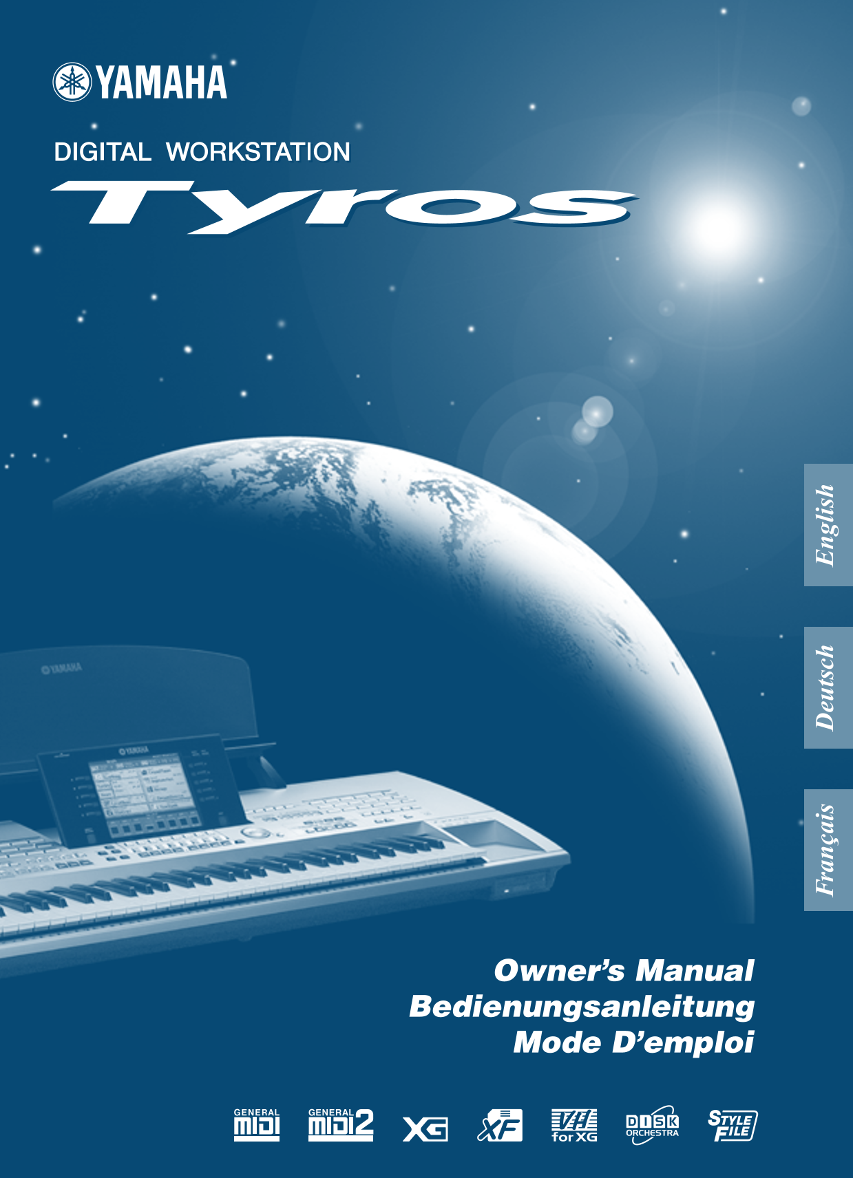 Yamaha Tyros1 Digital Workstation Keyboard Piano Owner's/ User Manual (Pages:176)