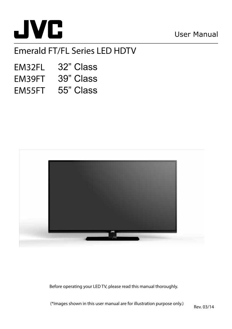 JVC EM32FL EM39FT EM55FT TV Operating Manual