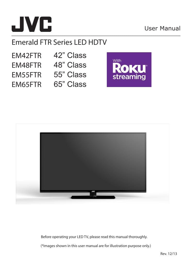 JVC EM42FTR TV Operating Manual